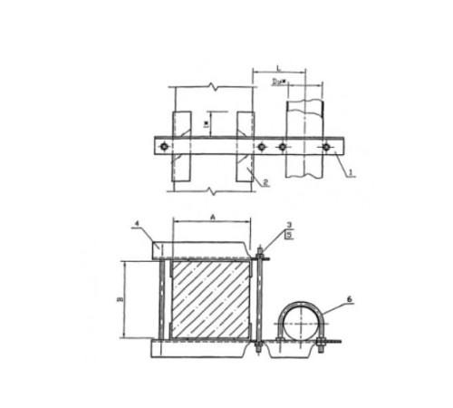Крепления трубопроводов к железобетонным балкам в Мозыре