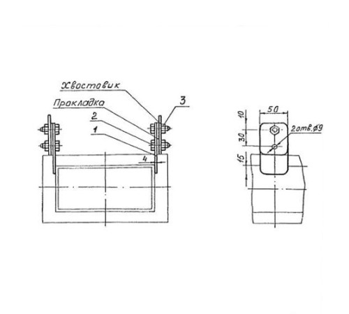 Подвески судовых трубопроводов Тип 3 в Мозыре