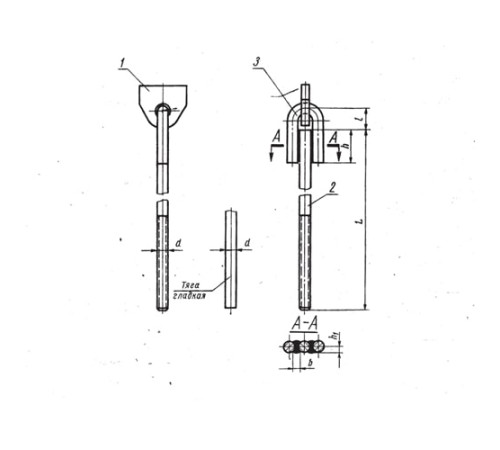 Проушины с тягой подвесок стальных трубопроводов в Мозыре