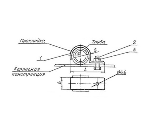 Подвески судовых трубопроводов Тип 6 в Мозыре