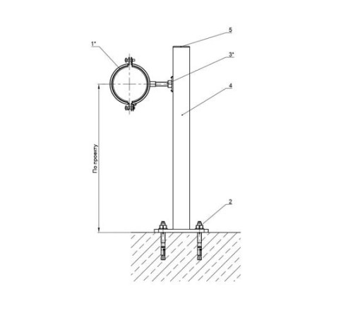 Крепления трубопроводов к полу в Мозыре