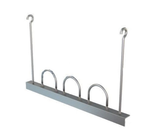 Подвески трех труб на опорном уголке в Мозыре