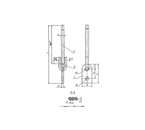 Тяги с серьгой для подвесок трубопроводов в Мозыре