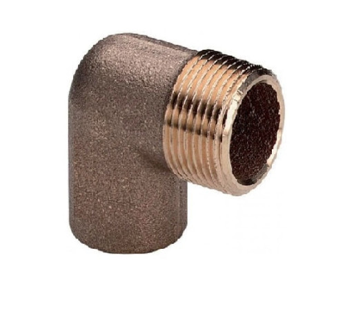 Медные угловые переходы с наружной резьбой в Мозыре