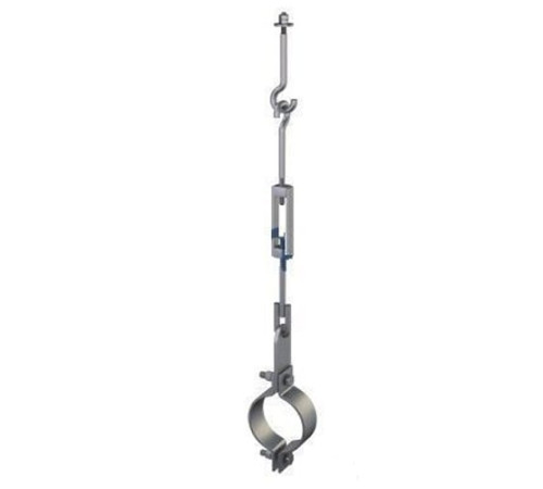 Подвески одной трубы на тяге в Мозыре для трубопроводов