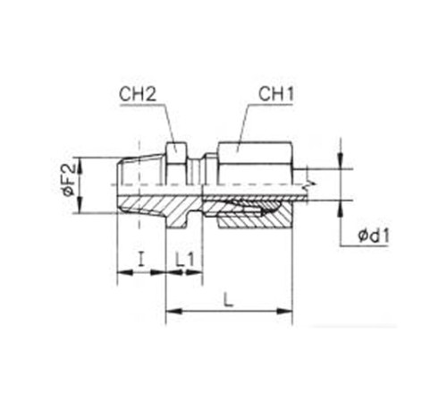 Штуцеры ввертные с конической резьбой TN93 в Мозыре
