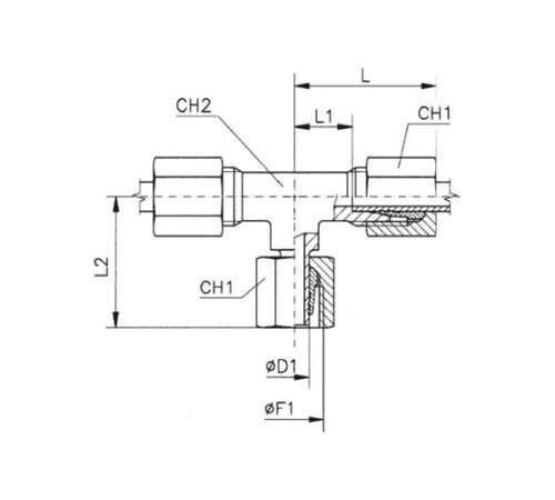 Тройники соединители (ш-г-ш) TN120 в Мозыре с доставкой
