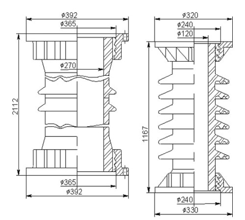 Армированные покрышки ПВМО для выключателей в Мозыре