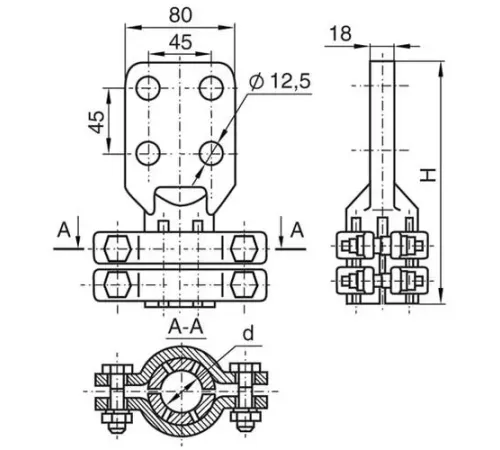 Аппаратные зажимы АШМ в Мозыре для ЛЭП