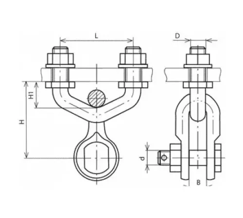 Узлы крепления типа КГП для ЛЭП в Мозыре