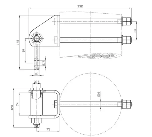 Узлы крепления КГТ-7-1 в Мозыре для ЛЭП