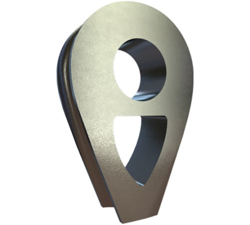 Коуши DIN 3091 стальные в Мозыре для канатов