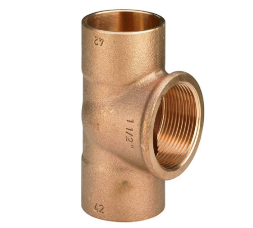 Медные резьбовые тройники в Мозыре для трубопроводов