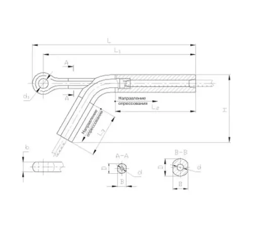 Натяжные прессуемые зажимы НАС в Мозыре для ЛЭП