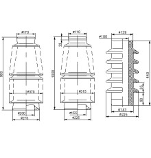 Неармированные покрышки для маслонаполненных вводов