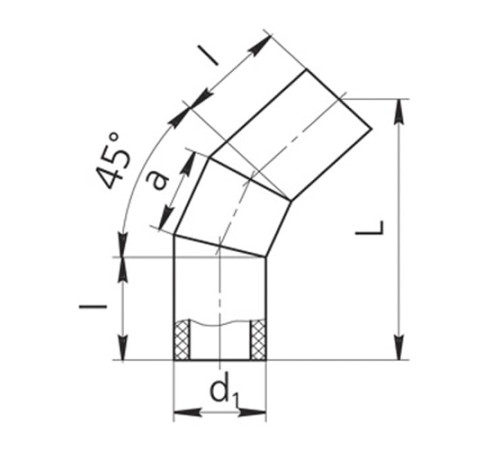Оболочки на теплоизоляционные отводы 45° в Мозыре