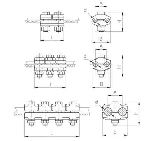 Плашечные зажимы типа ПА для ЛЭП в Мозыре