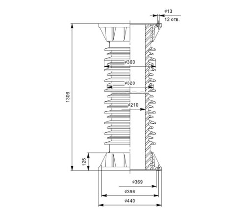 Фарфоровые армированные покрышки ПКДА для конденсаторов в Мозыре