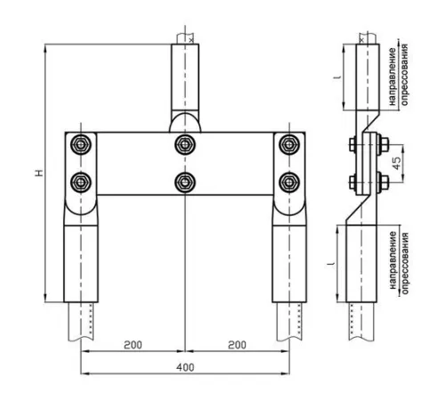 Переходные зажимы ППТ для ЛЭП в Мозыре и Беларуси