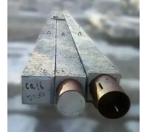 Сваи квадратного сечения с круглой полостью в Мозыре