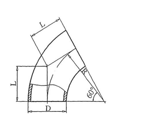 Теплоизоляционные отводы 60 градусов в Мозыре