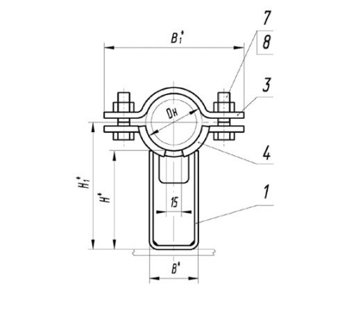Опоры ТПР.04.01(2) для трубопроводов в Мозыре