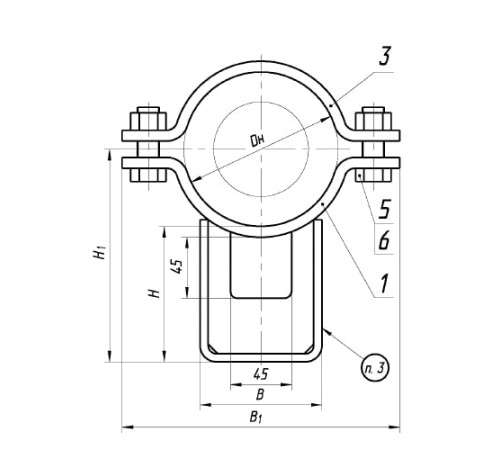 Опоры ТПР.08.71(1).00.000 в Мозыре для трубопроводов