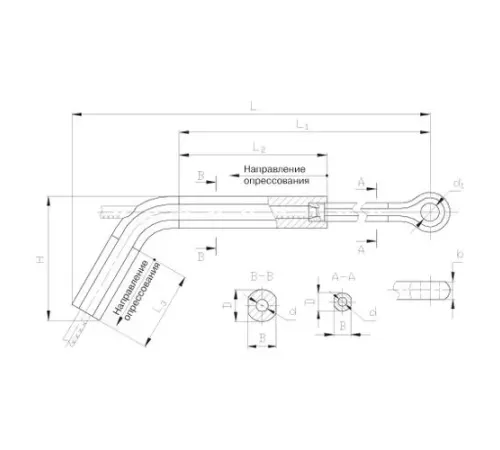 Натяжные прессуемые зажимы ТРАС в Мозыре для ЛЭП
