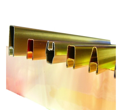 Декоративные латунные профили в Мозыре для стекла