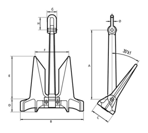 Якоря HHP для судостроения в Мозыре