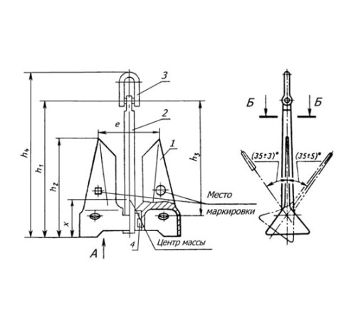 Якоря повышенной держащей силы в Мозыре для судостроения